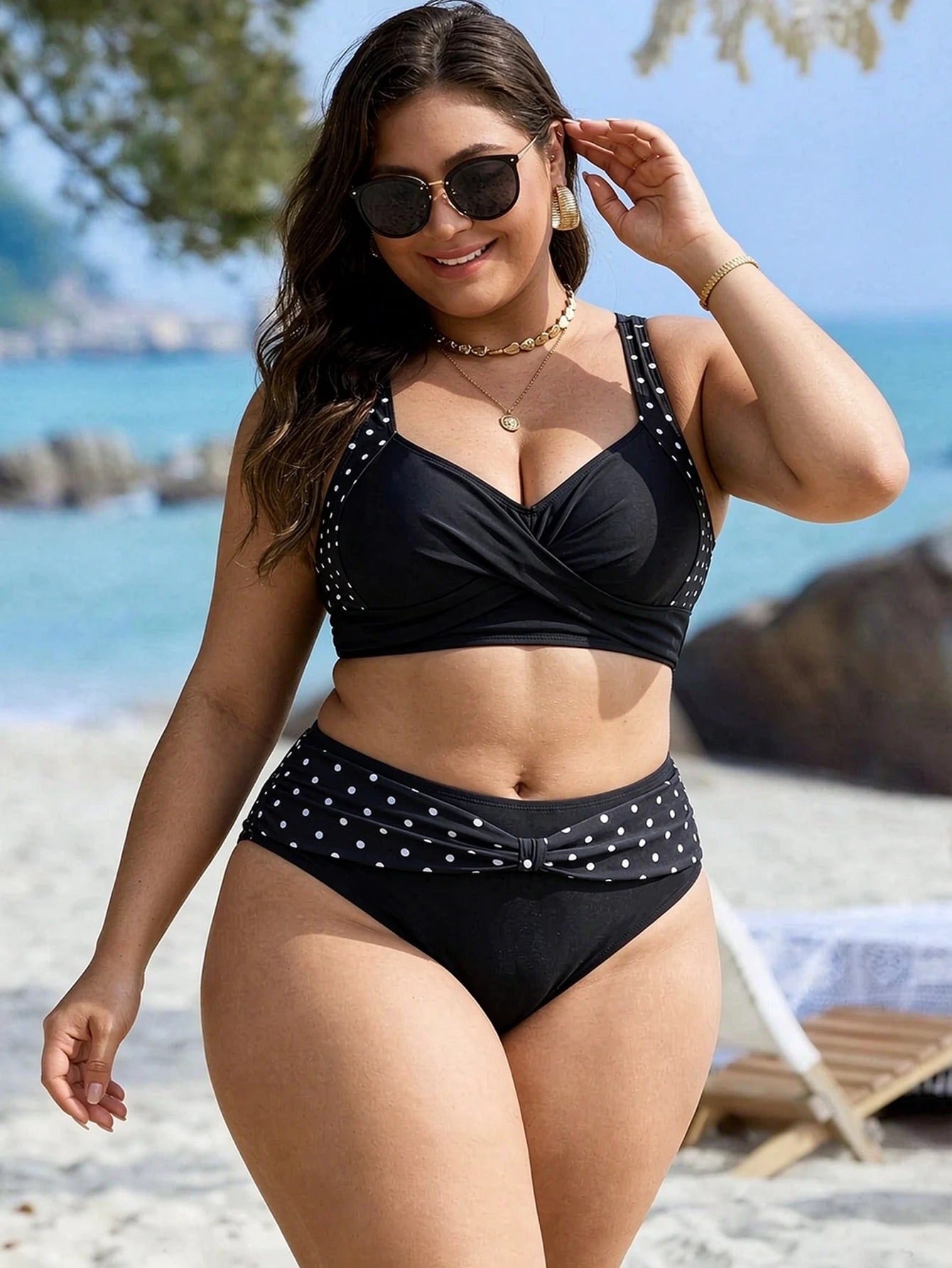Biquíni Plus Size Cintura Alta Gabriela