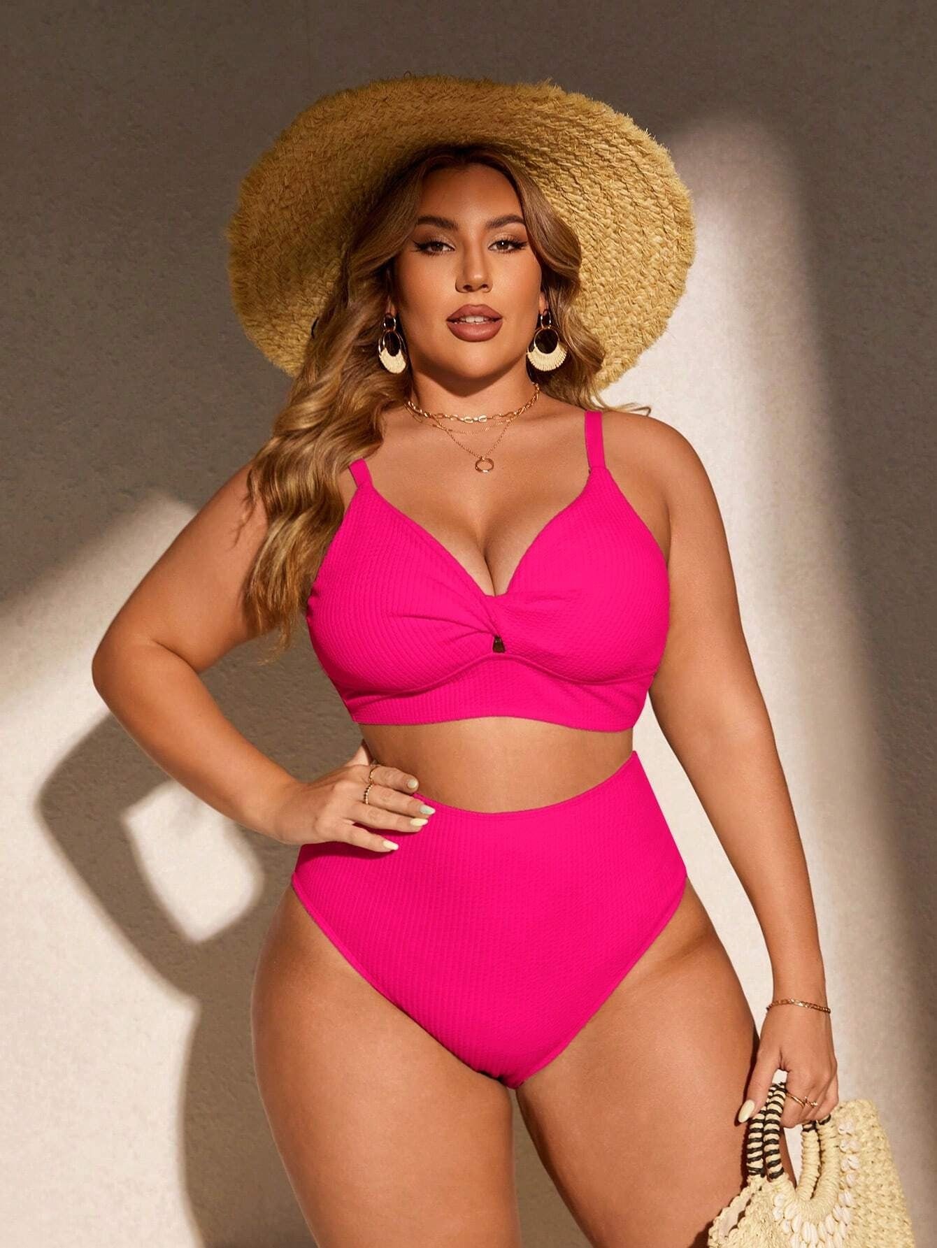 Biquíni Plus Size Cintura Alta Sofia
