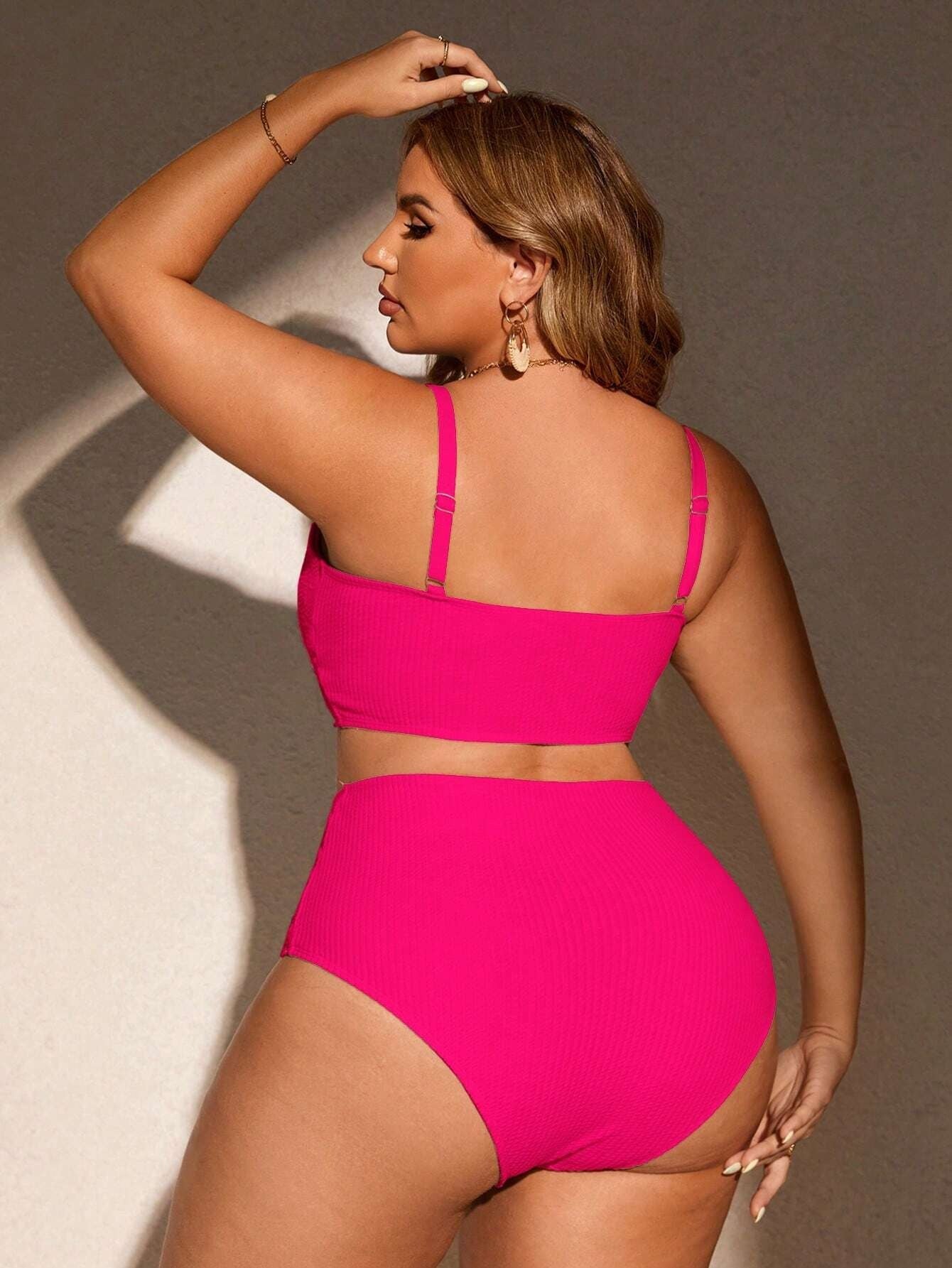 Biquíni Plus Size Cintura Alta Sofia