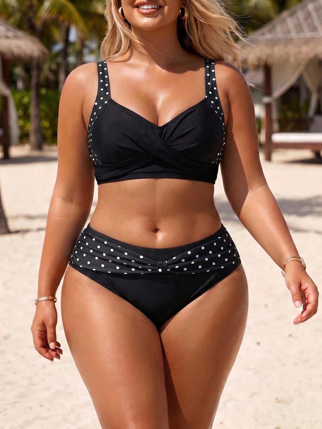 Biquíni Plus Size Cintura Alta Gabriela
