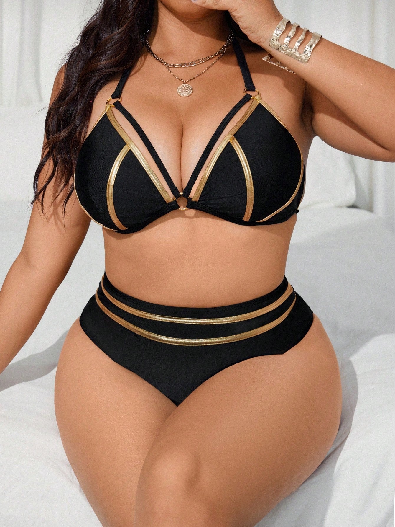 Biquíni Plus Size Cintura Alta Juliana