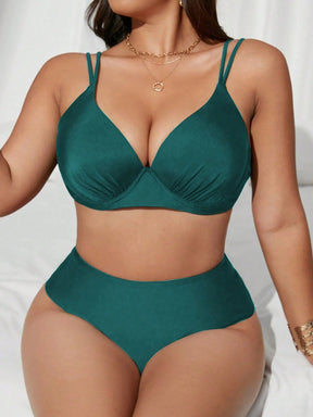 Biquíni Plus Size Cintura Alta Letícia
