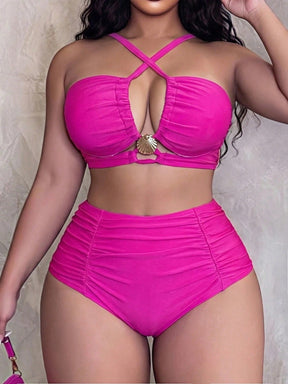 Biquíni Plus Size Cintura Alta Camila