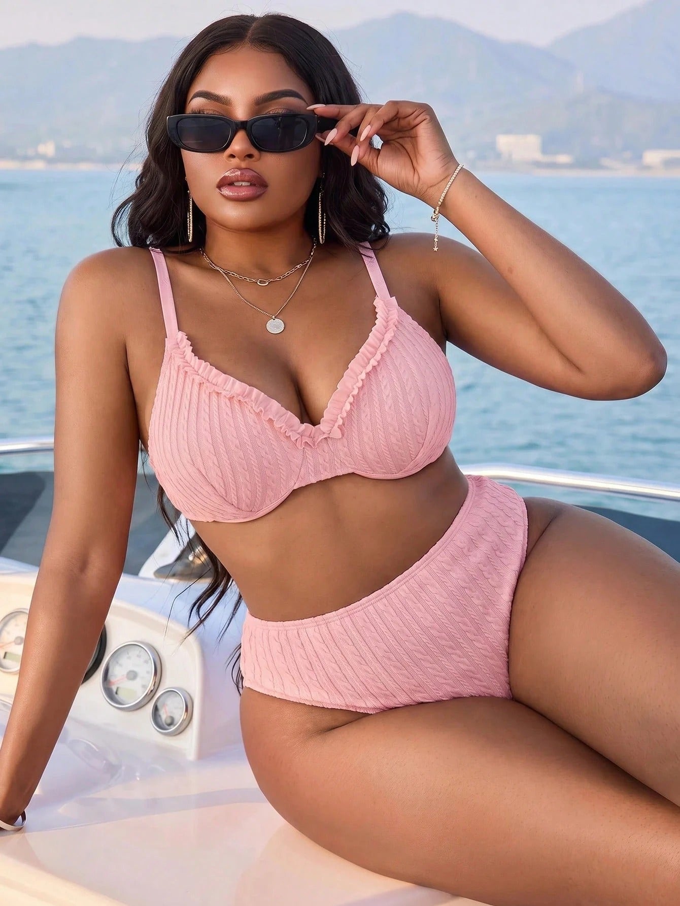 Biquíni Plus Size Cintura Alta Mariane