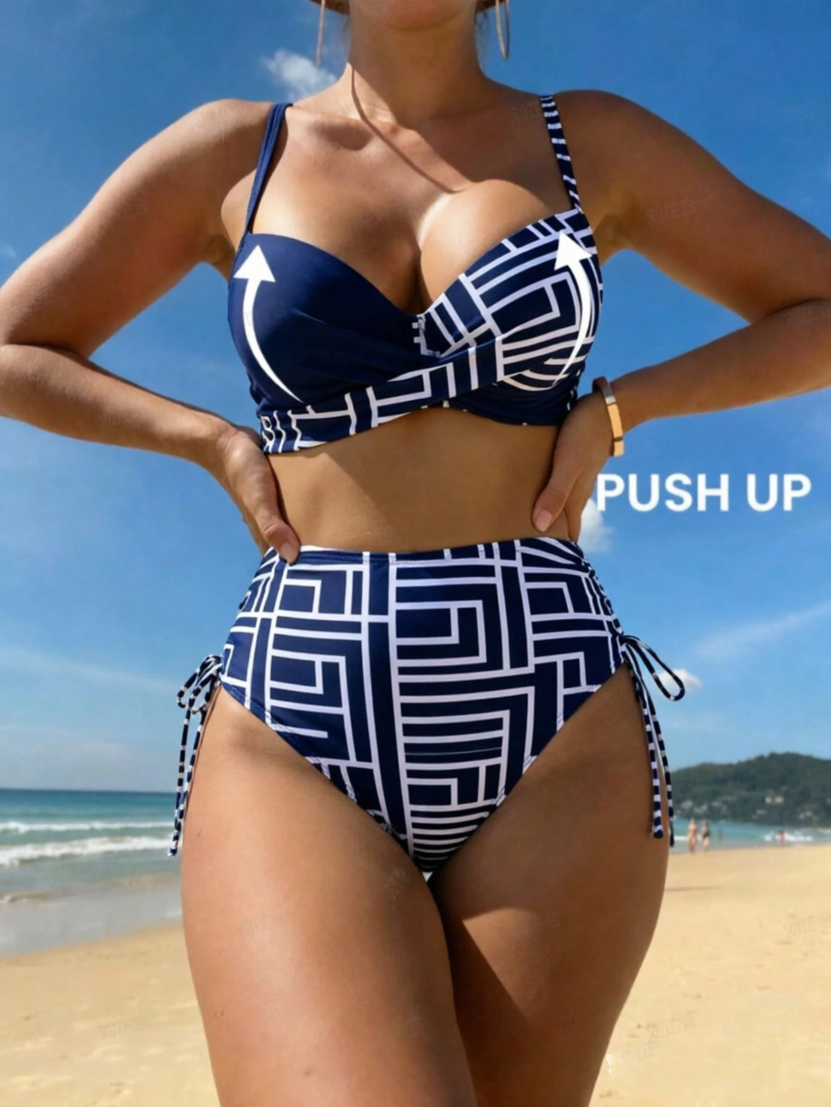 Biquíni Plus Size Cintura Alta Natália