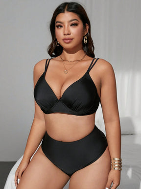 Biquíni Plus Size Cintura Alta Patrícia
