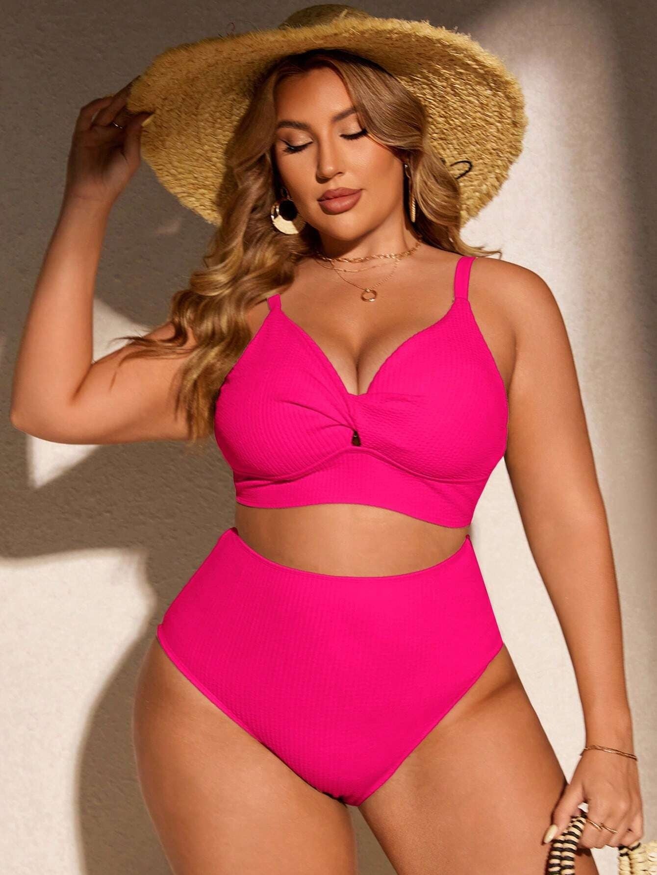 Biquíni Plus Size Cintura Alta Sofia